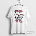 Officials Skeleton Can I Pet That Dog Rip T Shirt s Unisex , , , Long Sleeve Tee