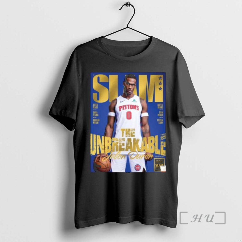 Officials Slam 260 Gold Metal Cover Jalen Duren Magazine The Unbreakable Nba Premium T Shirts