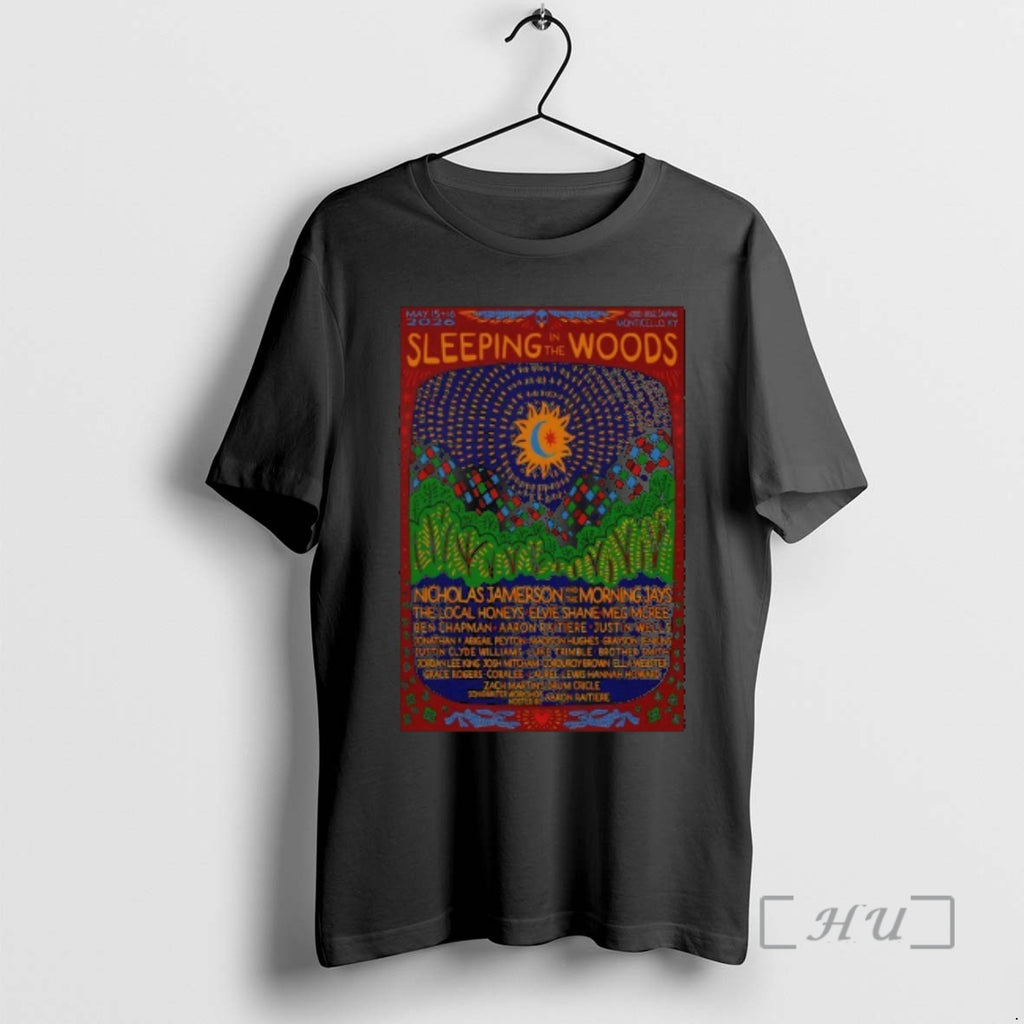 Officials Sleeping In The Woods Festival Monticello Ky May 15 16 2026 Premium T Shirts