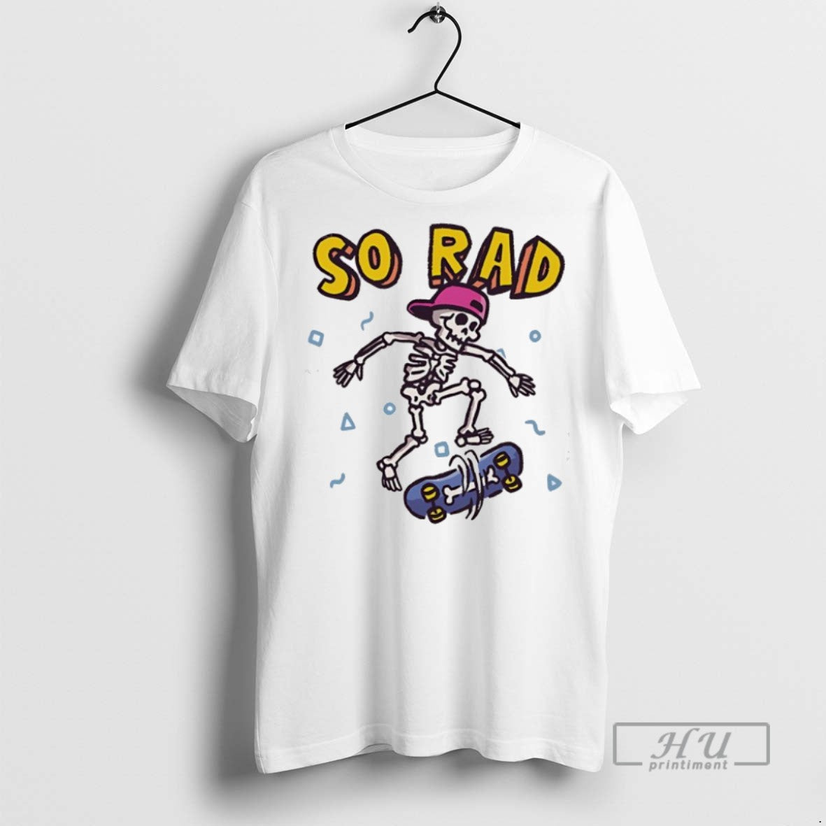 Officials So Rad A Rad Skateboarding Skeleton T Shirt s Unisex , , , Long Sleeve Tee