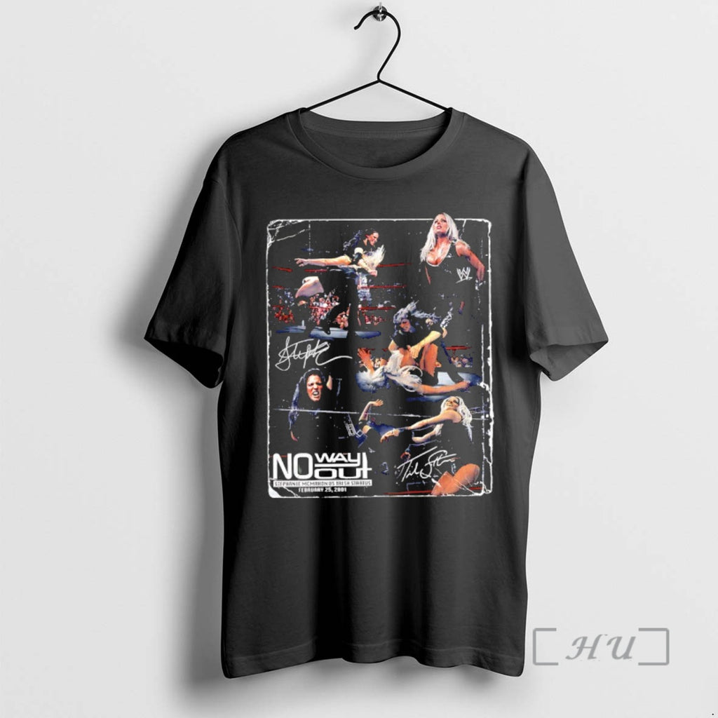 Officials Stephanie Mcmahon Vs Trish Stratus No Way Out 25th Anniversary Premium T Shirts Sweater