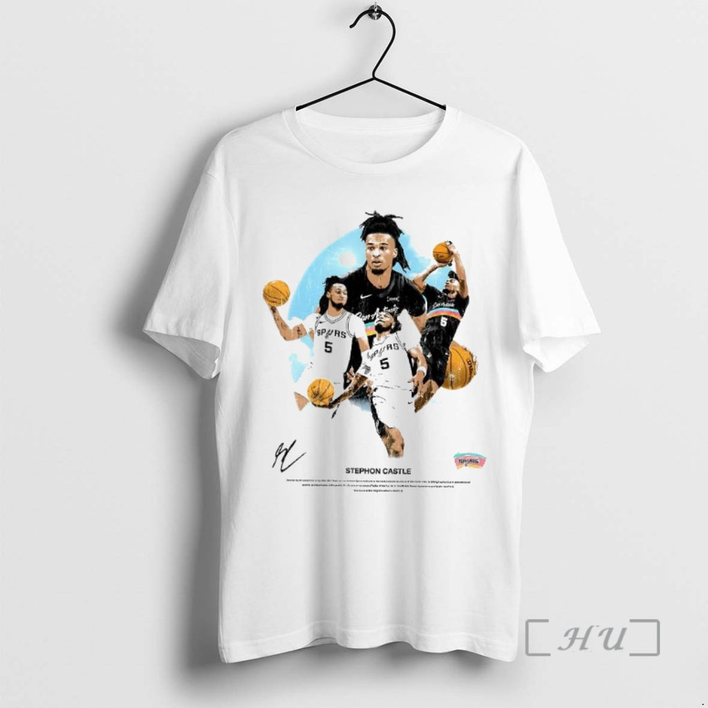 Officials Stephon Castle San Antonio Spurs Basketball Graphic Signature Woman