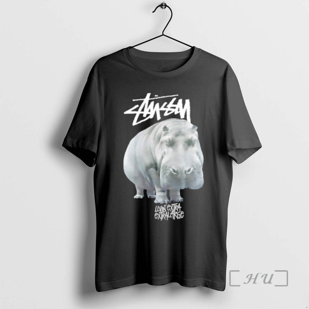 Officials Stussy Logo Hippo Livin Extra Extra Large Streetwear
