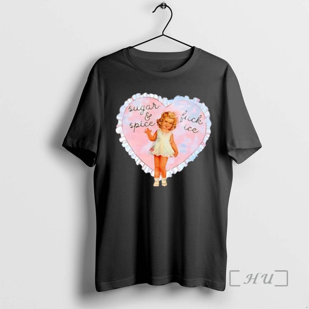 Officials Sugar And Spice Vintage Girl Heart Frame Ruffle