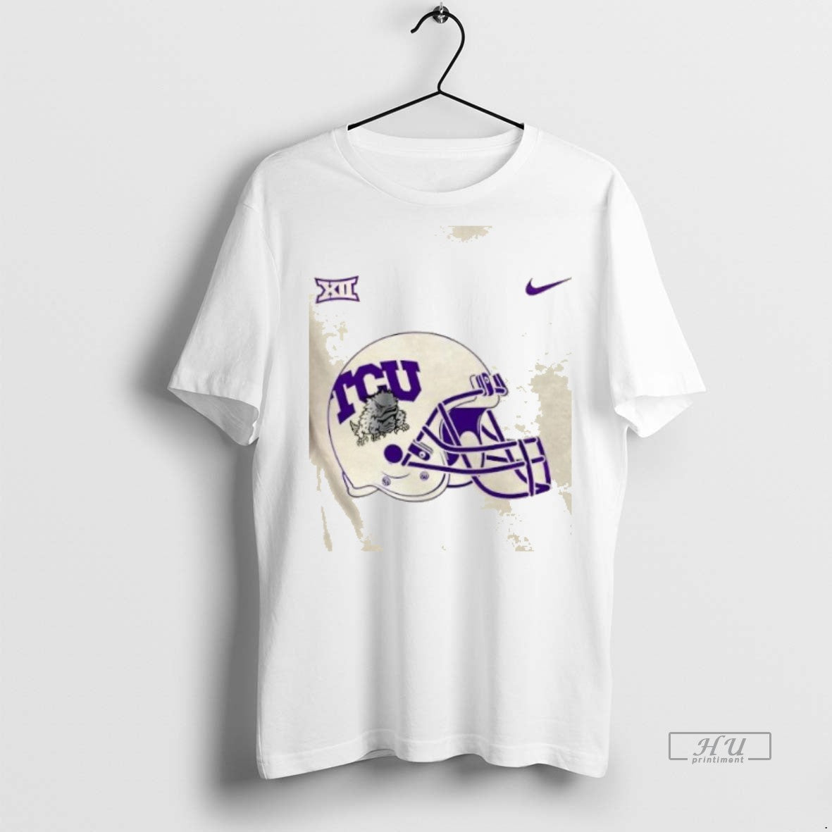 Officials Tcu Horned Frogs Football Helmet 2 Sided T Shirt Sweater Unisex , , , Long Sleeve Tee