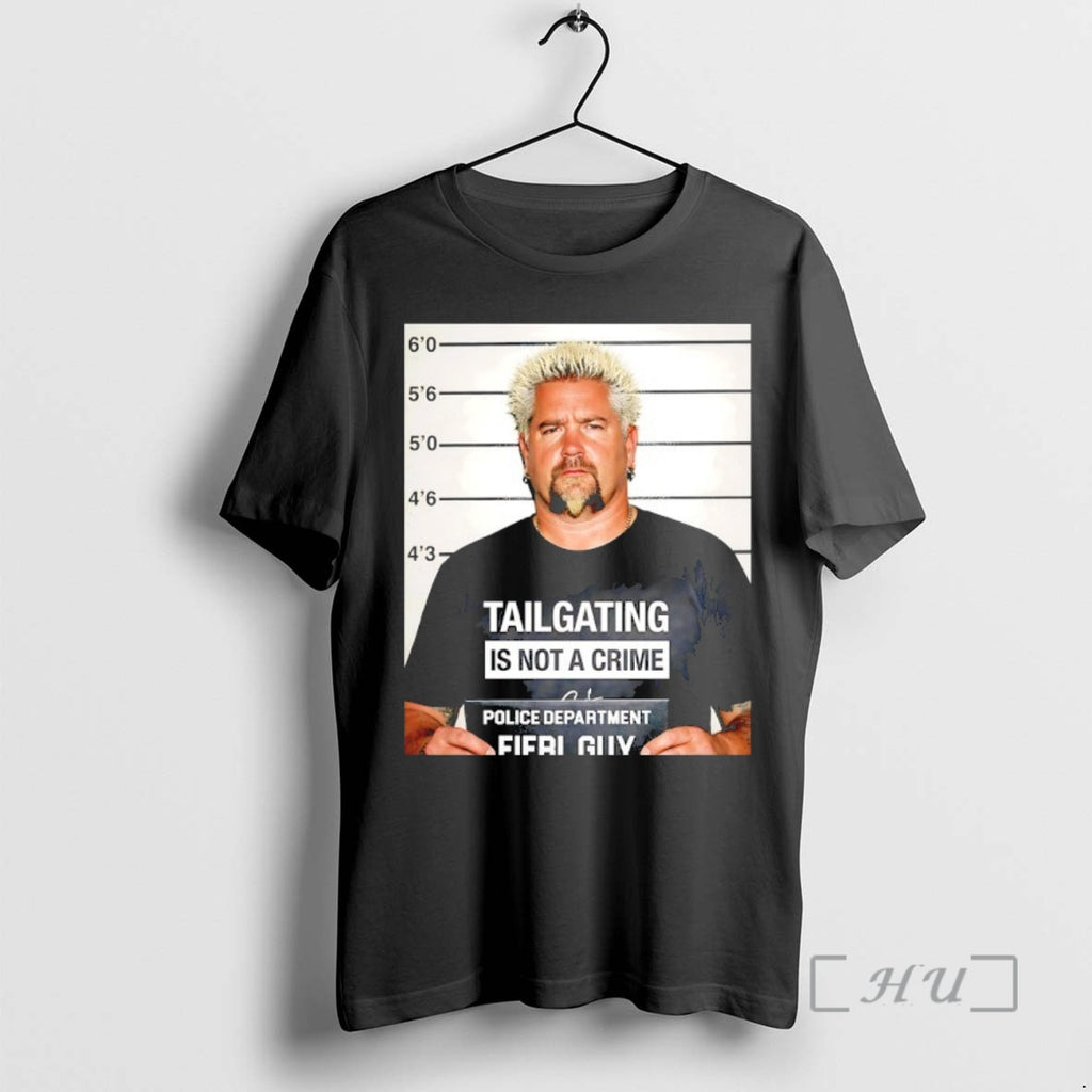 Officials Tailgating Is Not A Crime Police Department Fieri Guy Mugshot Premium T Shirts Sweater