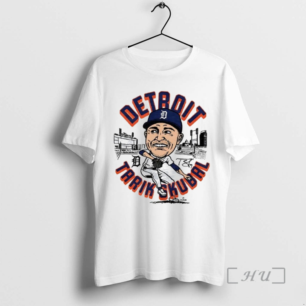 Officials Tarik Skubal Detroit Tigers Baseball Caricatures Woman