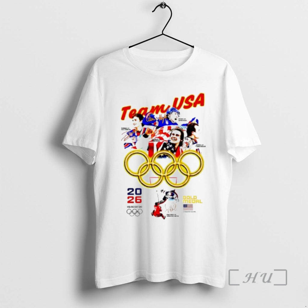 Officials Team Usa Olympic Champions 2026 Gold Madal Signatures