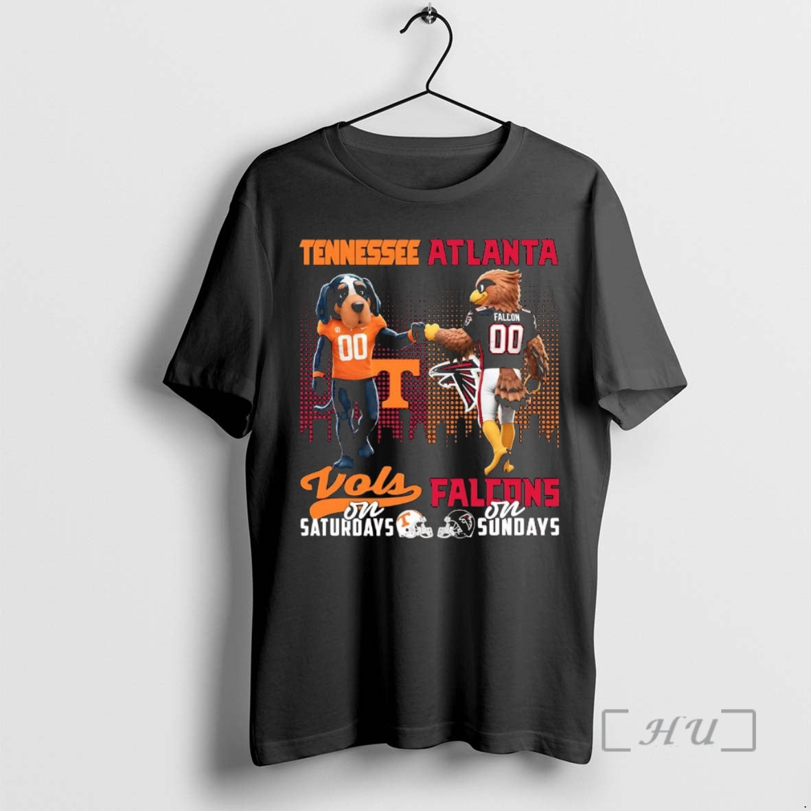Officials Tennessee Volunteers Saturdays Atlanta Falcons Sundays Mascot T-Shirts