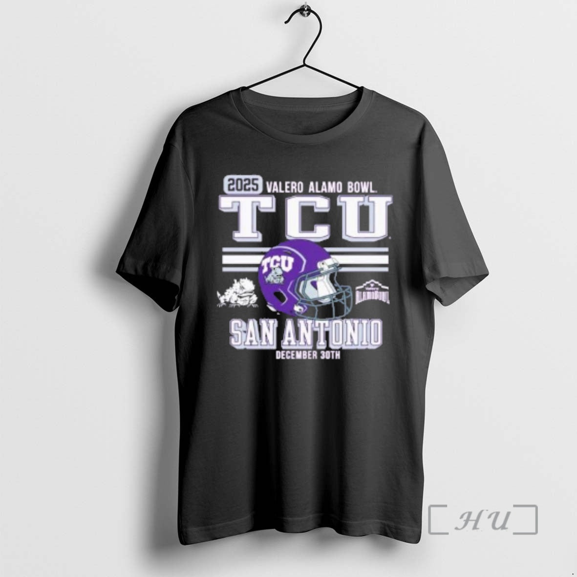 Officials Texas Christian University Horned Frogs Football 2025 Alamo Bowl Bound T-Shirts