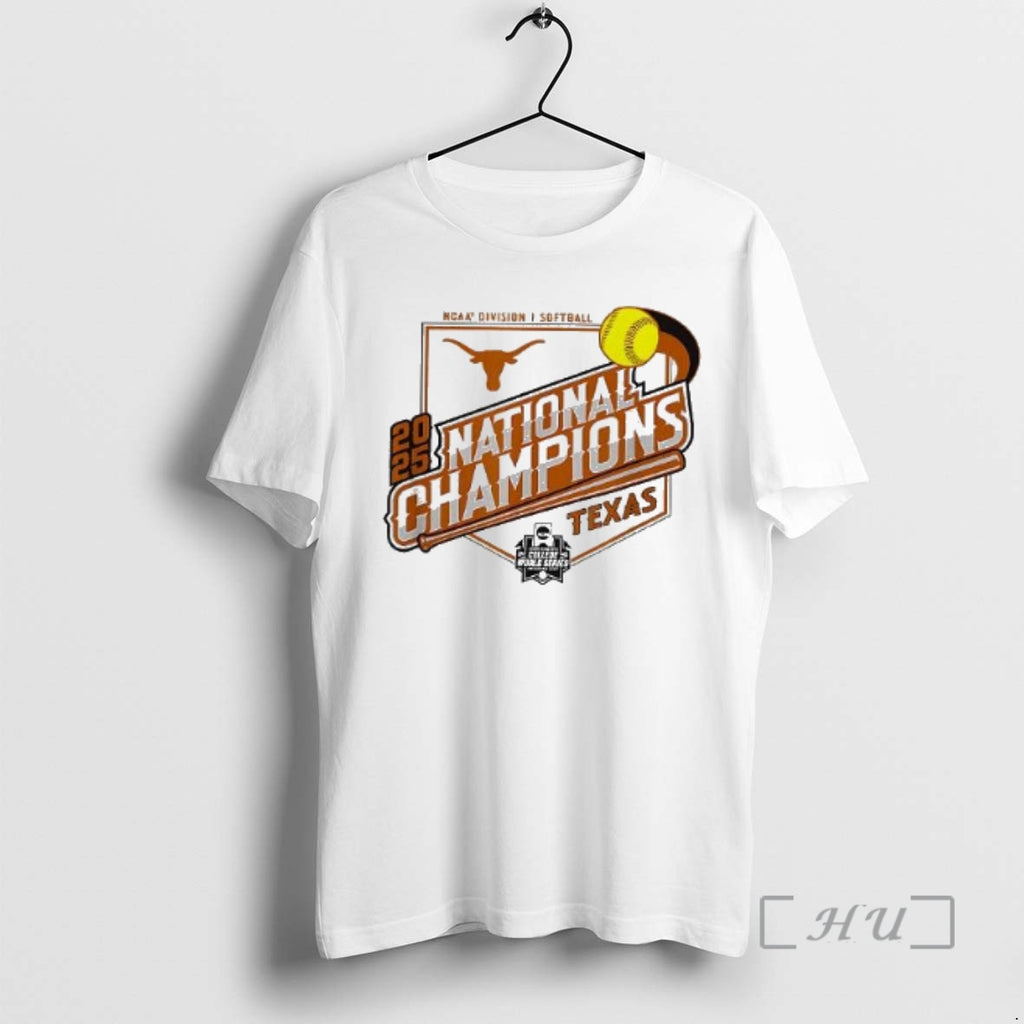 Officials Texas Longhorns 2025 Ncaa Softball Womens College World Series Champions Woman Premium T Shirts