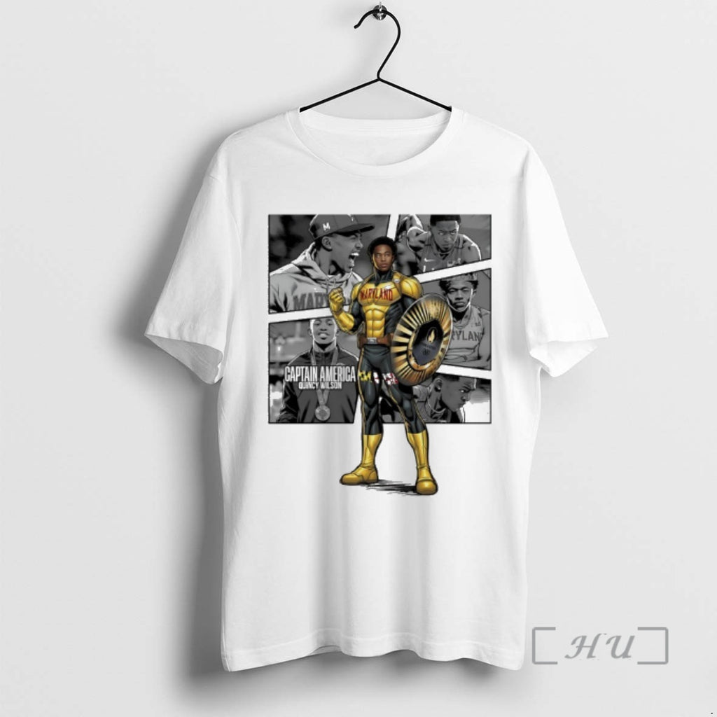 Officials The Avengers Captain America Quincy Wilson Track And Field Maryland Premium T Shirts Sweater