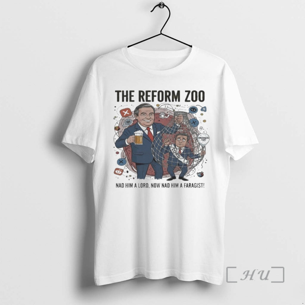 Officials The Reform Zoo No Peerage No Problem Funny Reform Uk Zahawi Political Satire Premium