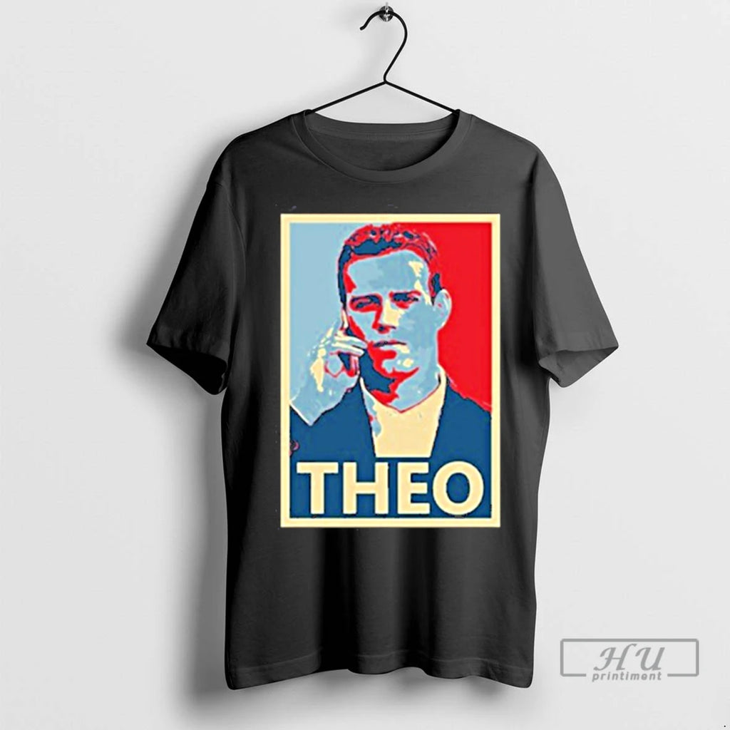 Officials Theo Epstein In Action Signed By Artist Print T Shirts