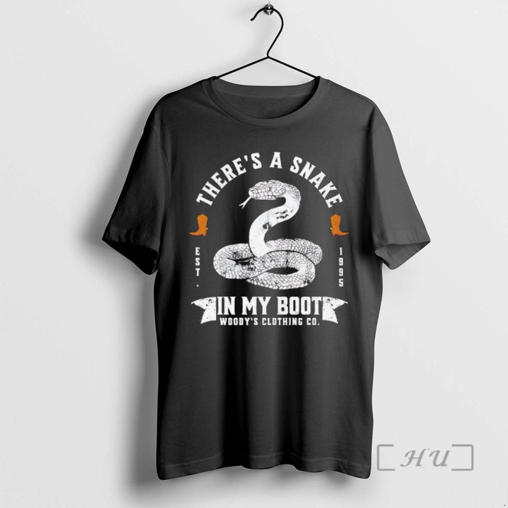 Officials Theres A Snake In My Boot By Woodys Clothing Co Premium T Shirts Sweater