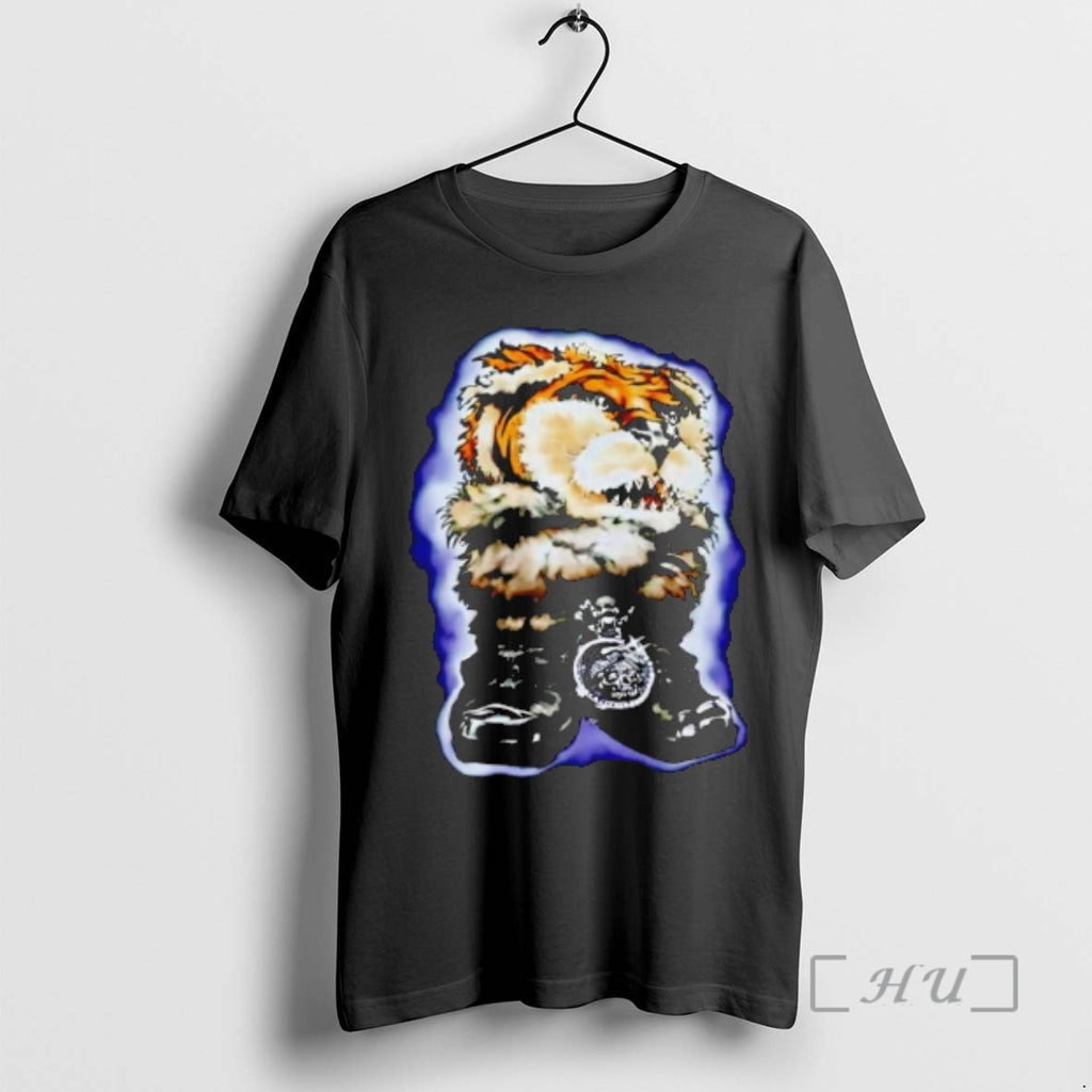 Officials Tiger Head Furry Animal Face With Skull