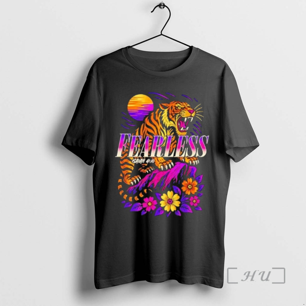 Officials Tiger Fearless Isaiah 41 10 Floral Retro