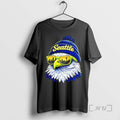 Officials Top Seattle Script Beanie Eagle Head Sunglasses Reflecting City Skyline Premium T Shirts Sweater