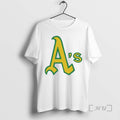 Officials Topps Oakland Athletics As Logo Graphic Cotton