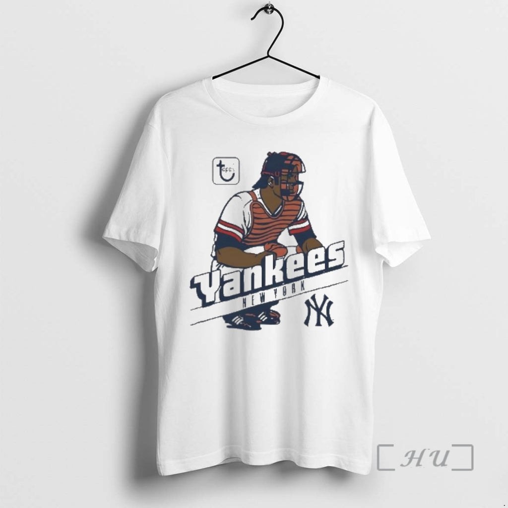 Officials Topps Yankees New York Catcher Ny Logo Graphic