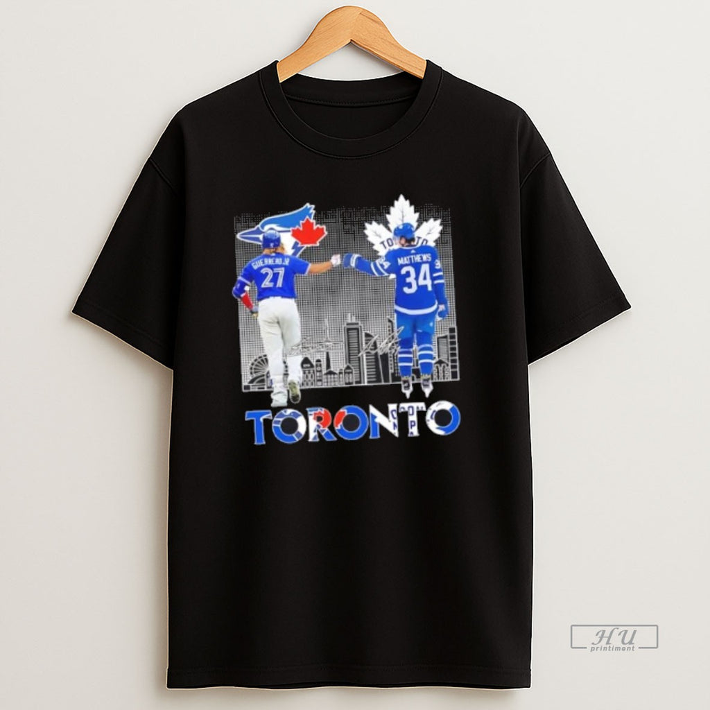 Officials Toronto City Sports Guerrero Jr Blue Jays X Matthews Maple Leafs Skyline