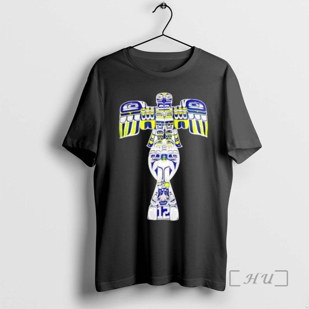 Officials Traditional Totem Pole Spirit Bird Number 12 Fan