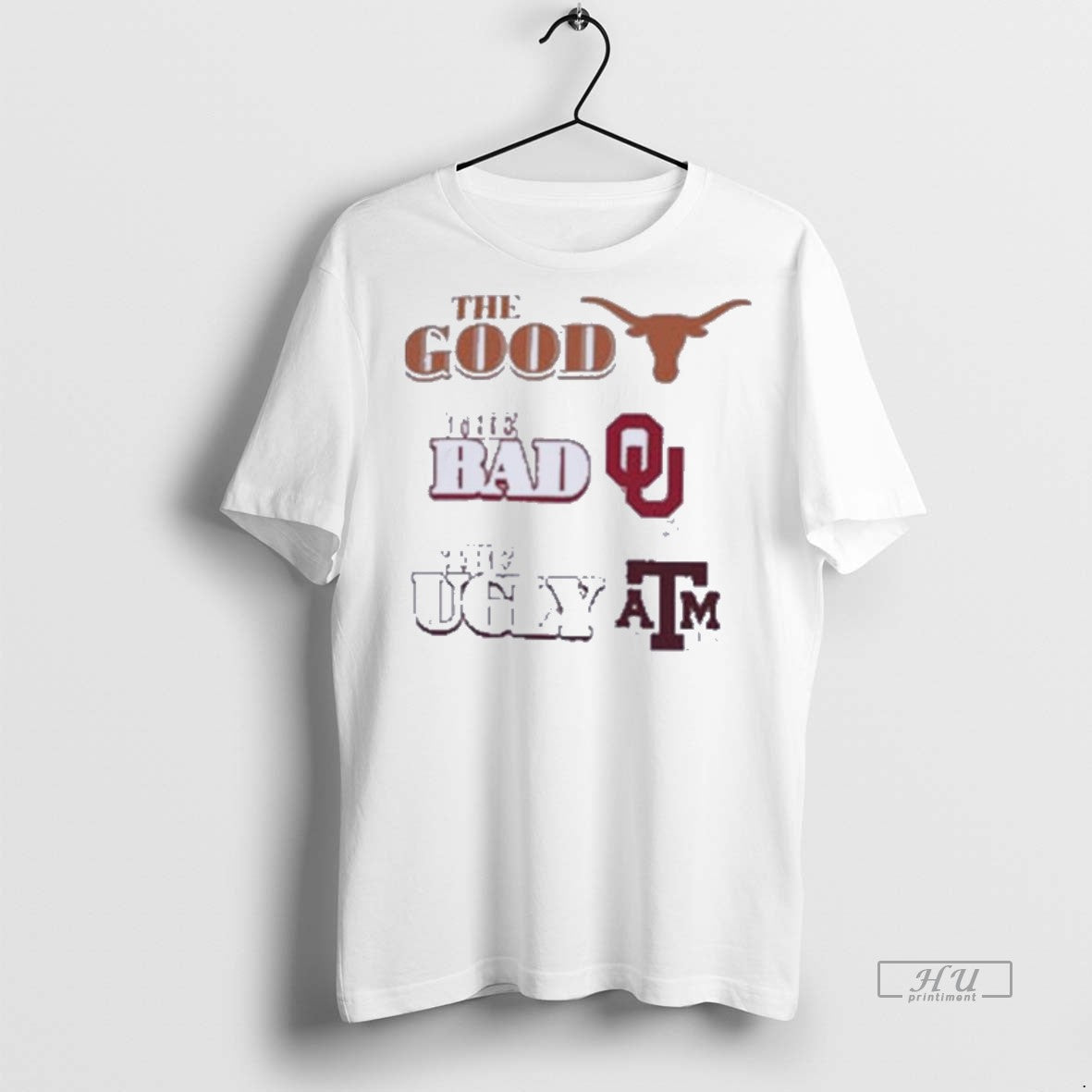 Officials Trending Texas Longhorns The Good The Bad Oklahoma The Ugly Texas Am Unisex , , , Long Sleeve Tee