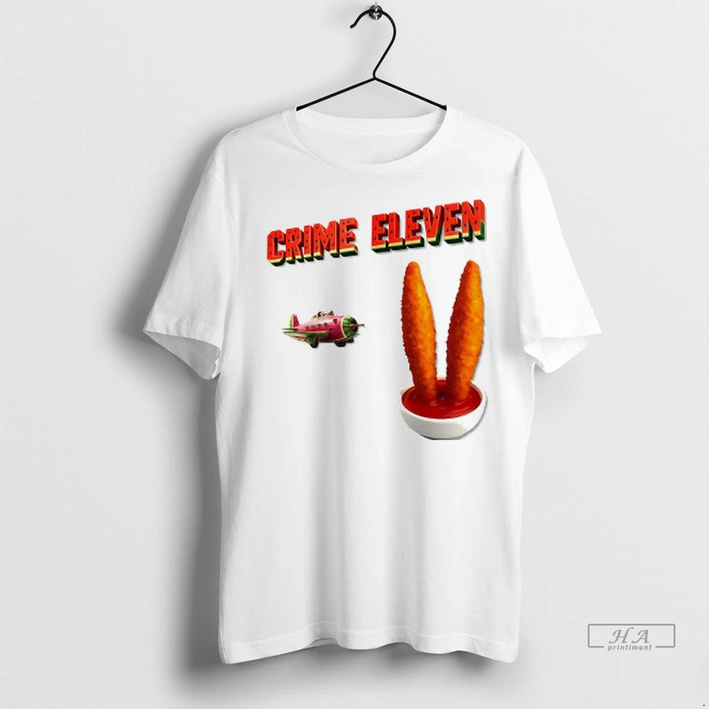 Officials Trendy Crime Eleven Watermelon Plane And Fried Food Shirt Sweater