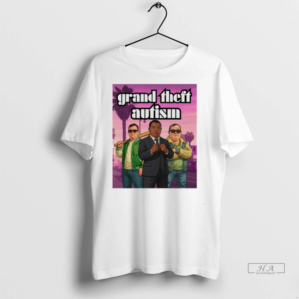 Officials Trendy Down Syndrome Grand Theft Autism Meme Shirt Sweater