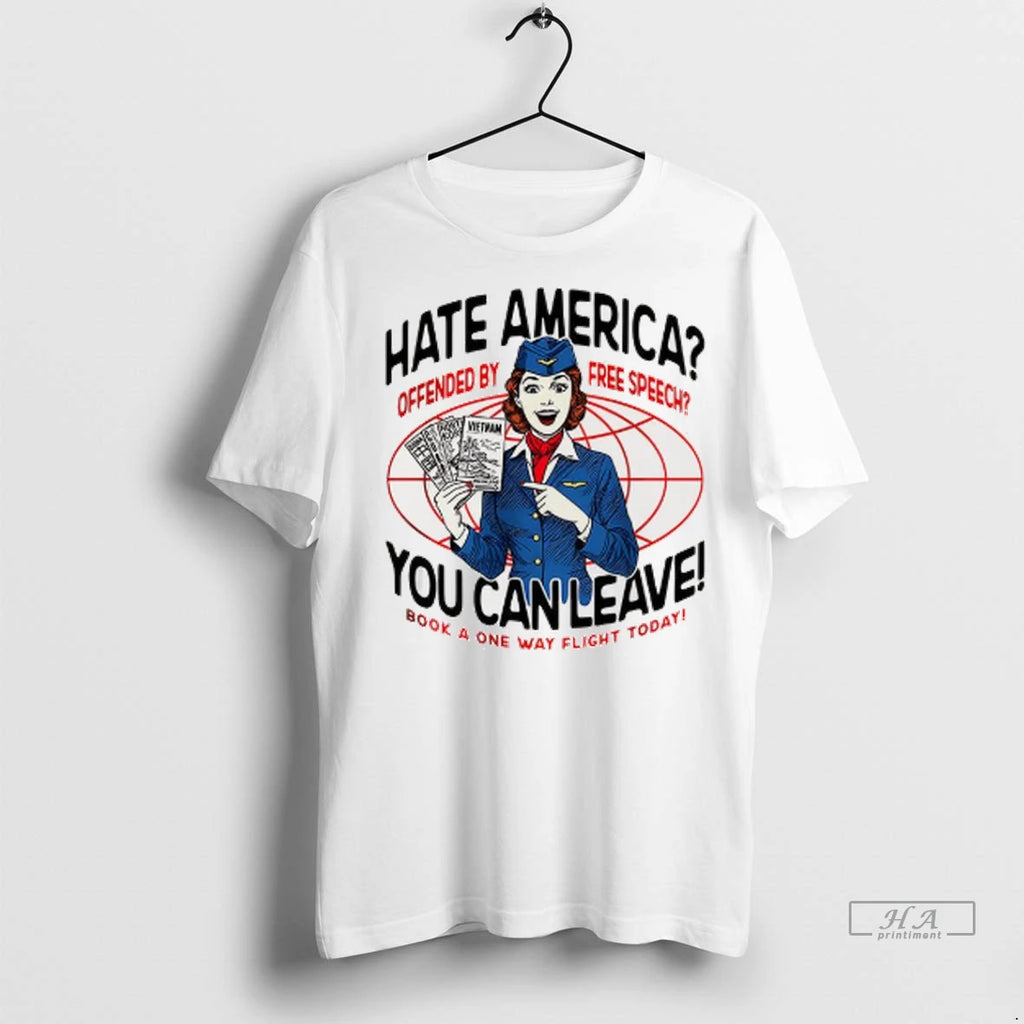 Officials Trendy Hate America Offended By Free Speech You Can Leave Shirt Sweater