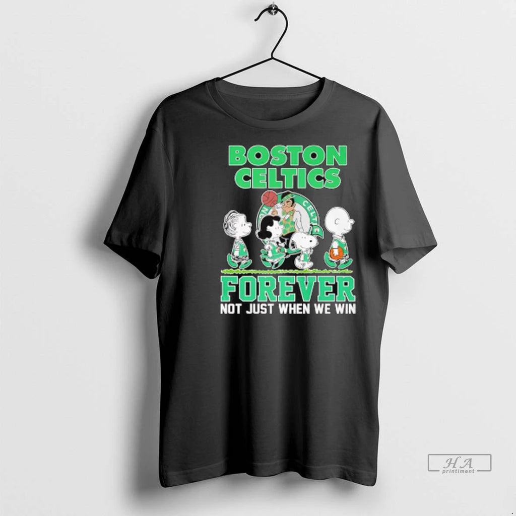 Officials Trendy Peanuts Comic Characters Boston Celtics Forever Not Just When We Win Ladies