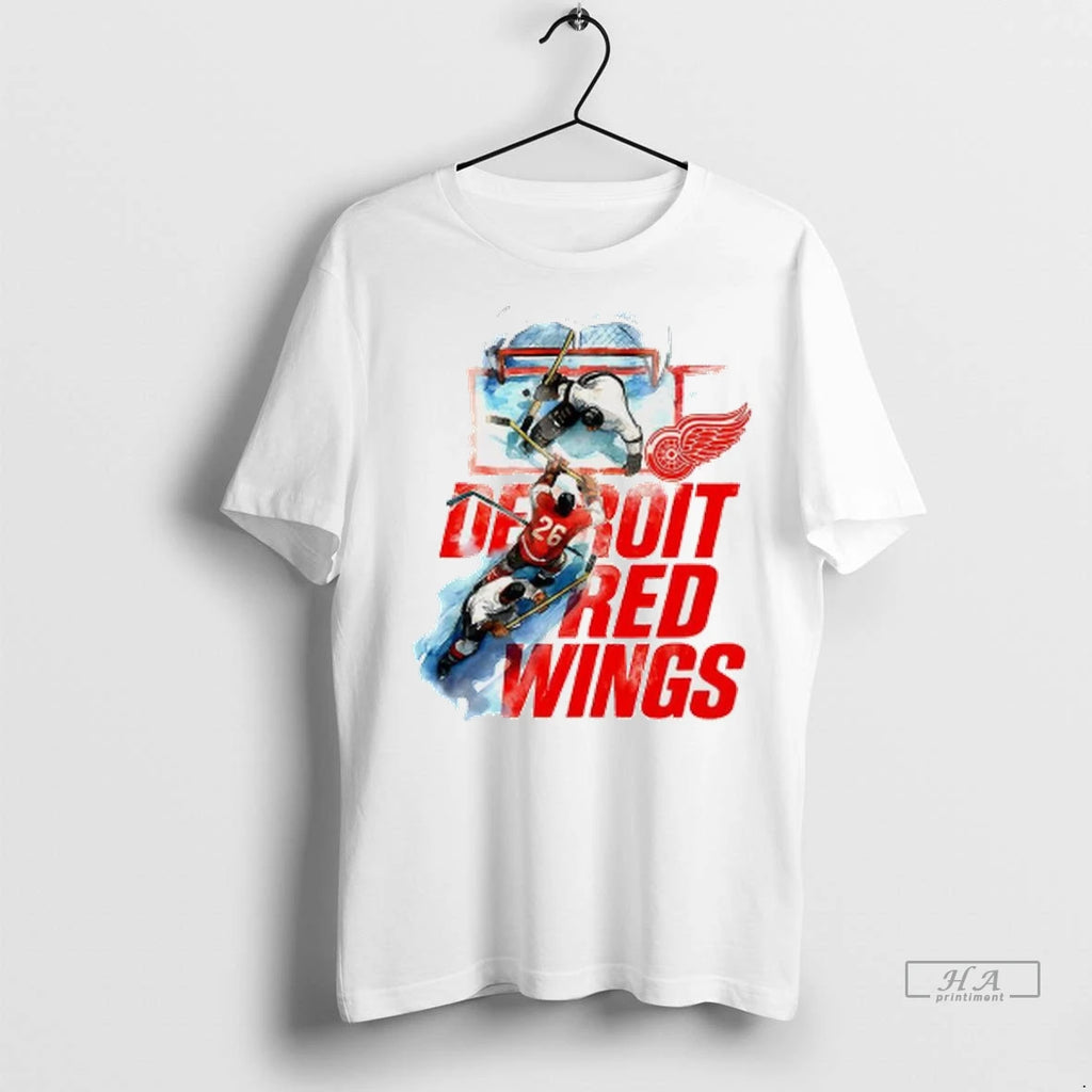 Officials Trendy Sana X Detroit Red Wings Hockey Graphic Shirt Sweater