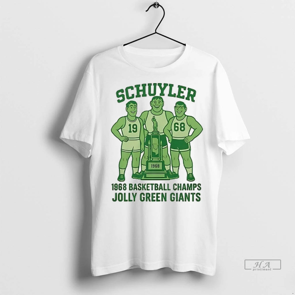 Officials Trendy Schuyler 1968 Basketball Champs Jolly Green Giants Shirt Sweater