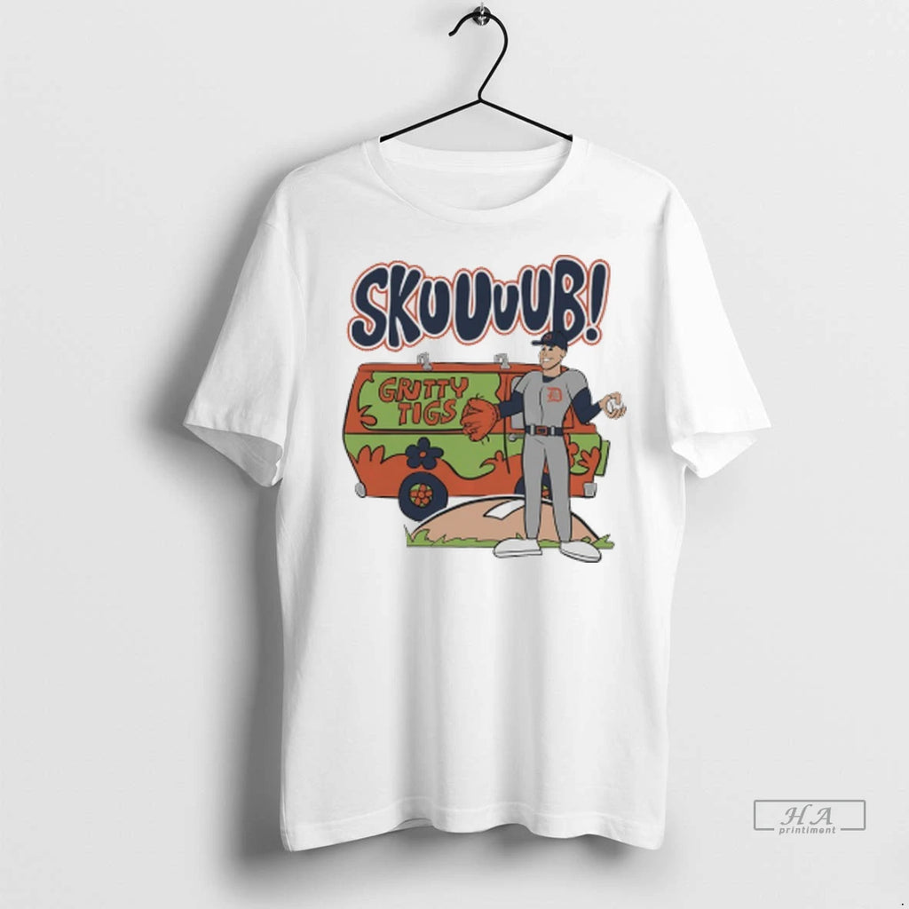 Officials Trendy Skuuuub Tarik Skubal Detroit Tigers Gritty Tigs Shirt Sweater