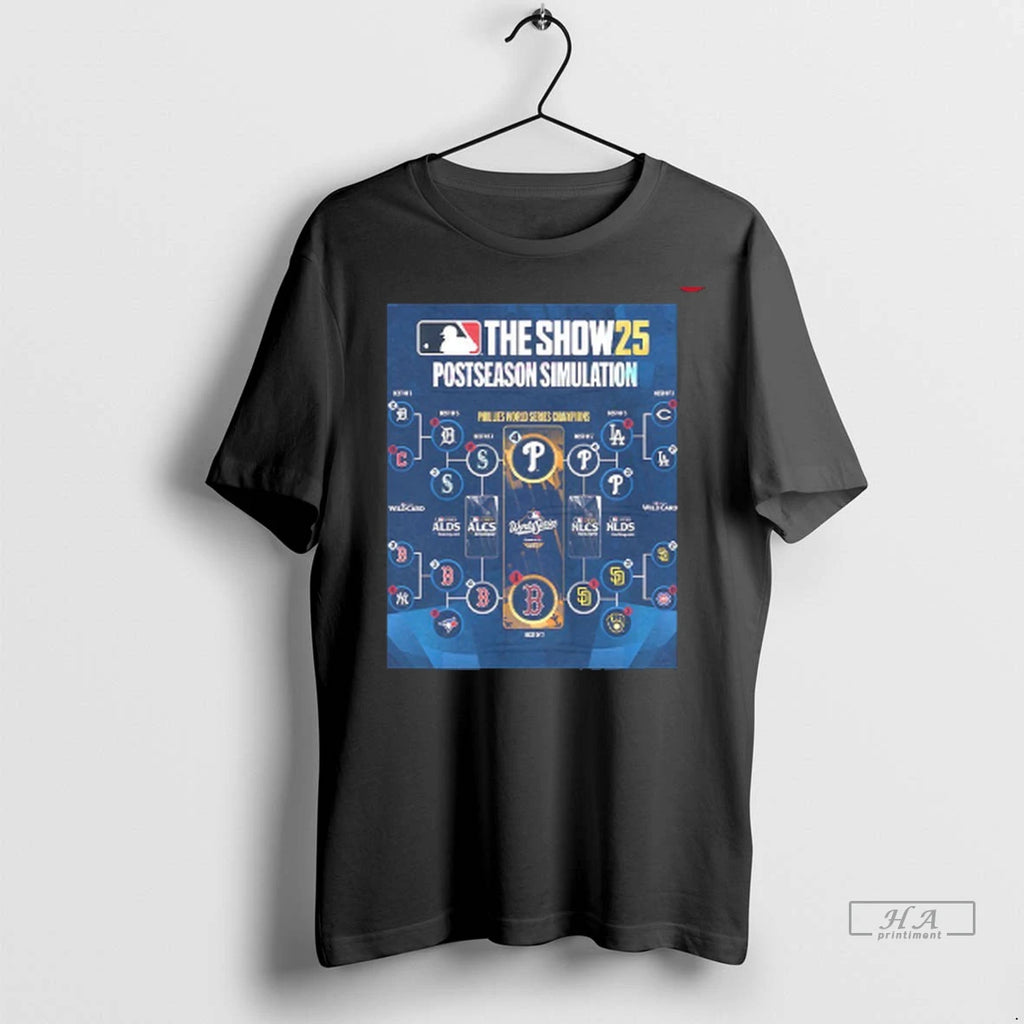 Officials Trendy The Show 25 Postseason Simulation Phillies World Series Champions Shirt Sweater
