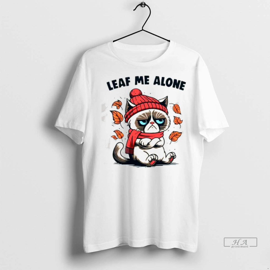 Officials Trendy Cat Leaf Me Alone This Fall T Shirt Kwi4ko Shirt Sweater