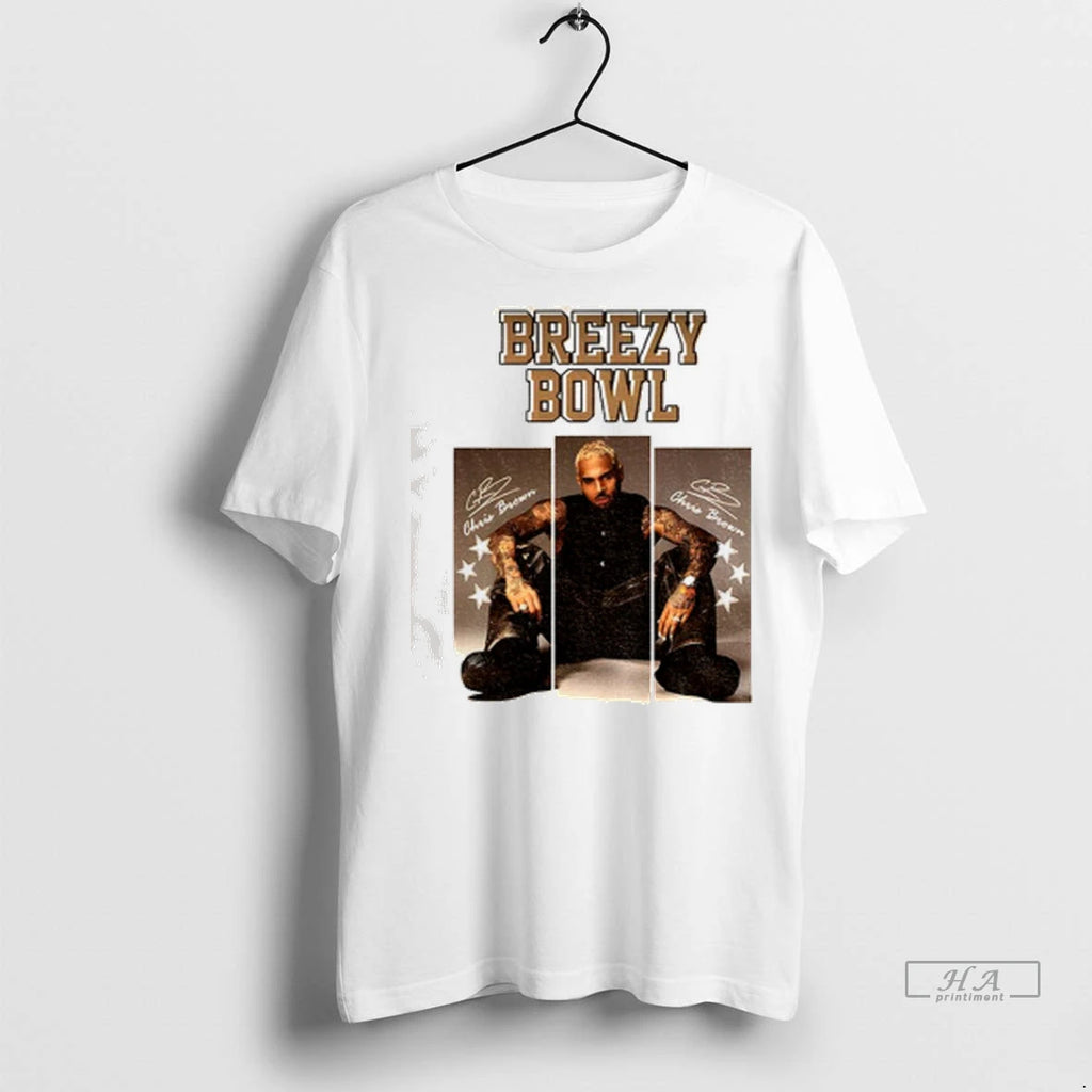Officials Trendy Chris Brown 2025 Breezy Bowl Xx Graphic T Shirt 8mrfda Shirt Sweater