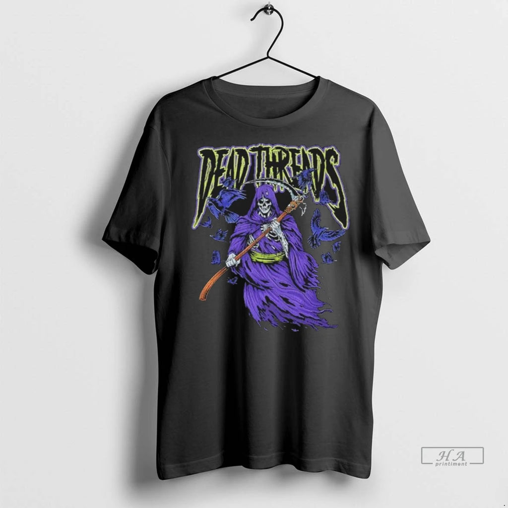 Officials Trendy Dead Threads The Reaper Halloween Shirt Sweater