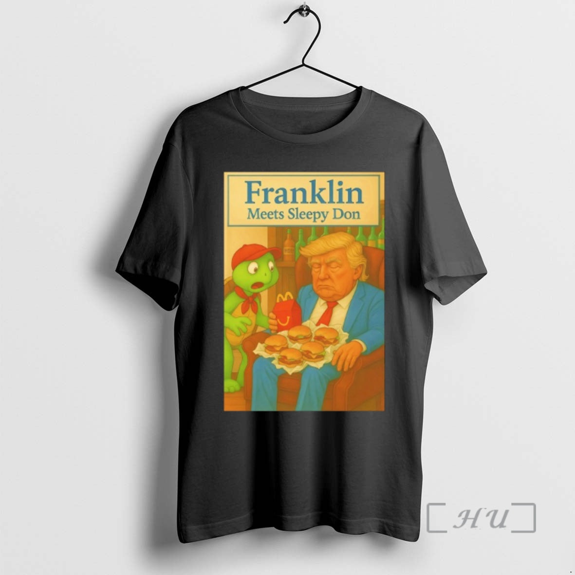 Officials Trump Mcdonalds Franklin Meets Sleepy Don T-Shirts