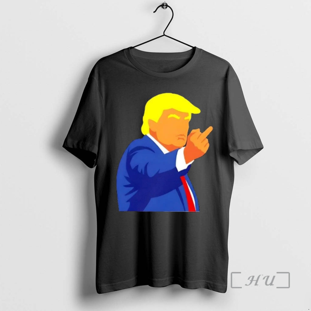 Officials Trump The Golden Leaders One Finger Salute Cartoon