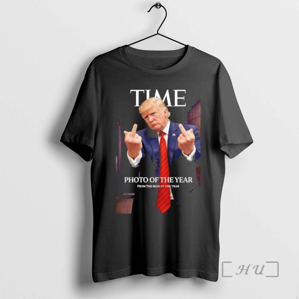 Officials Trump Middle Finger Time Magazine The Man Of The Year Premium T Shirts Sweater