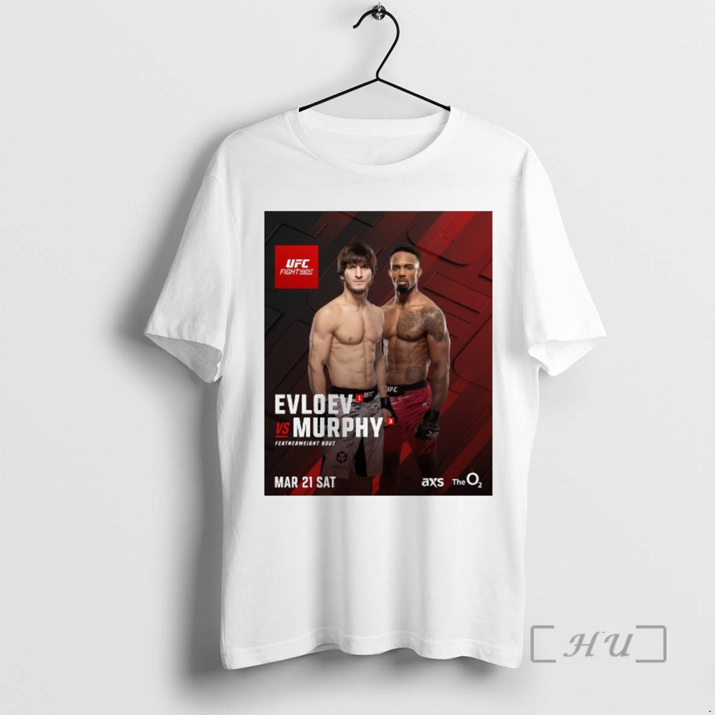 Officials Ufc Fight Night Evloev Vs Murphy Featherweight Bout March 21 2026 Premium T Shirts