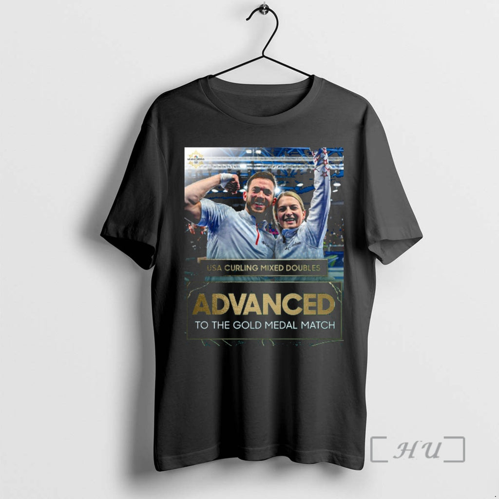 Officials Usa Curling Mixed Doubles Advanced To The Gold Medal Match Premium T Shirts Sweater