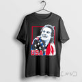 Officials Usa Flag Happy Athlete Portrait Red Frame Graphic