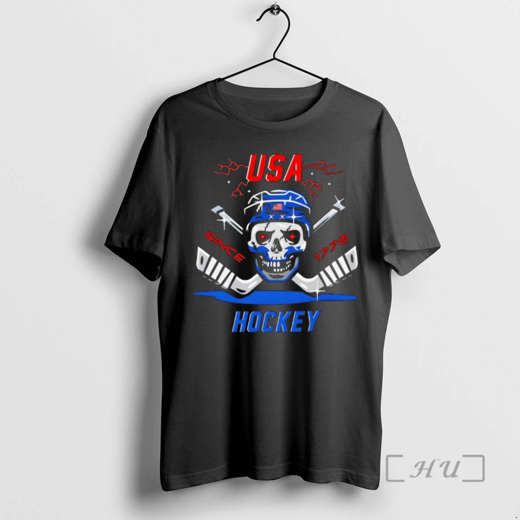Officials Usa Hockey Skull Since 1776 Champions Olympic 2026 Vintage