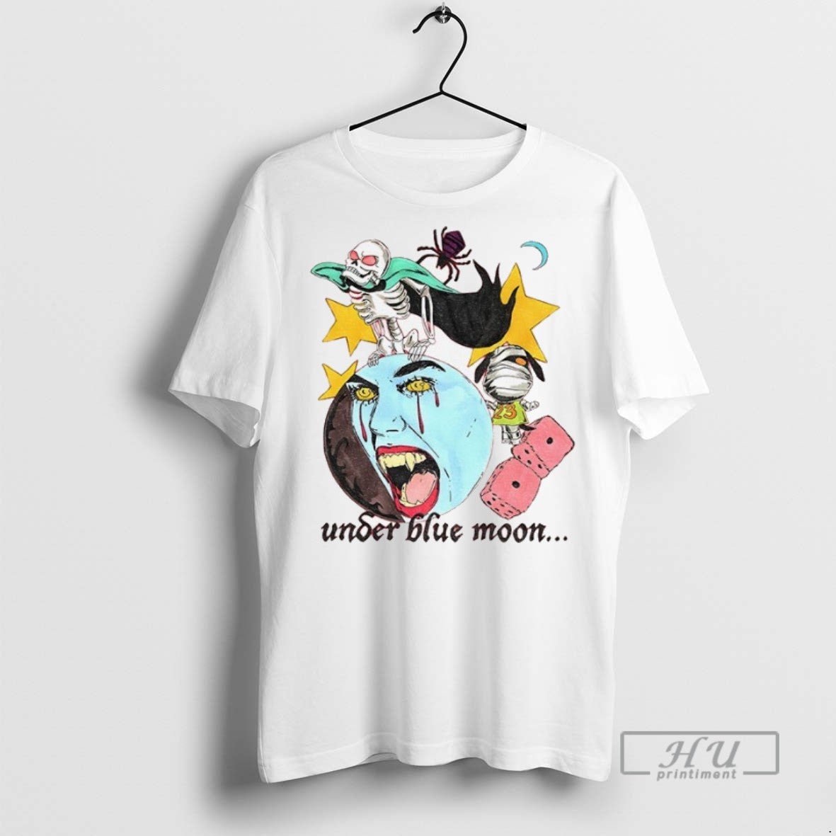 Officials Under Blue Moon Horror Movie Spooky Season Halloween 2025 T Shirt s
