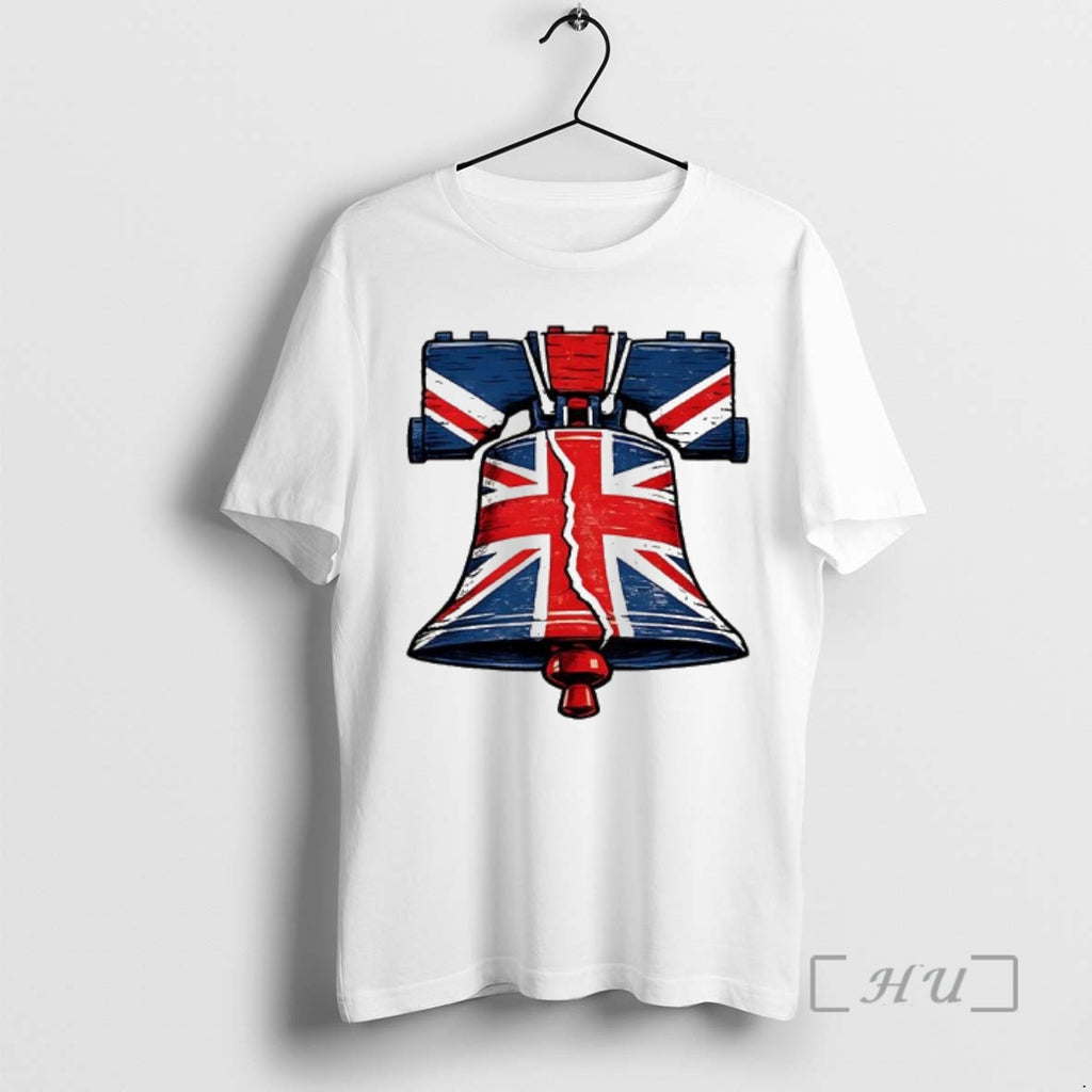 Officials Union Jack Liberty Bell X The Flag Of The United Kingdom Premium T Shirts