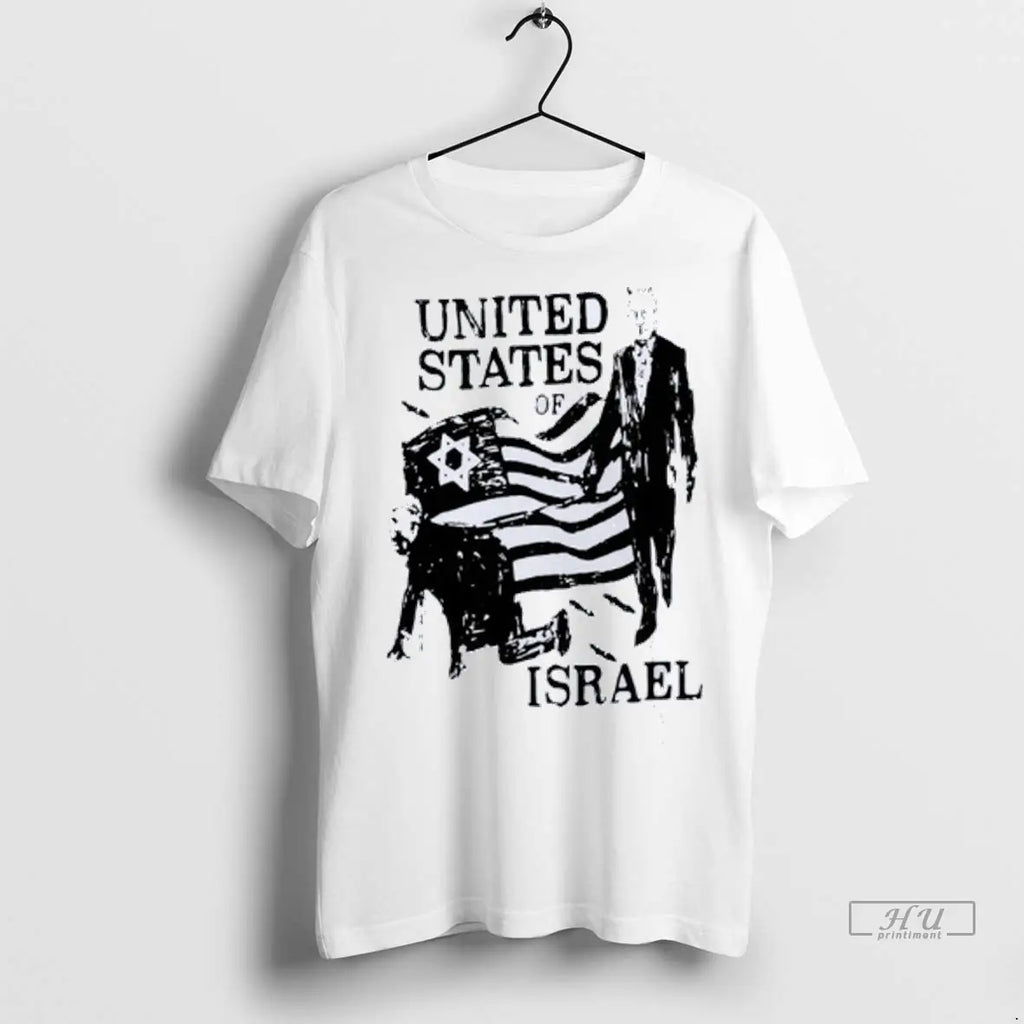 Officials United States Of Israel Red T Shirts