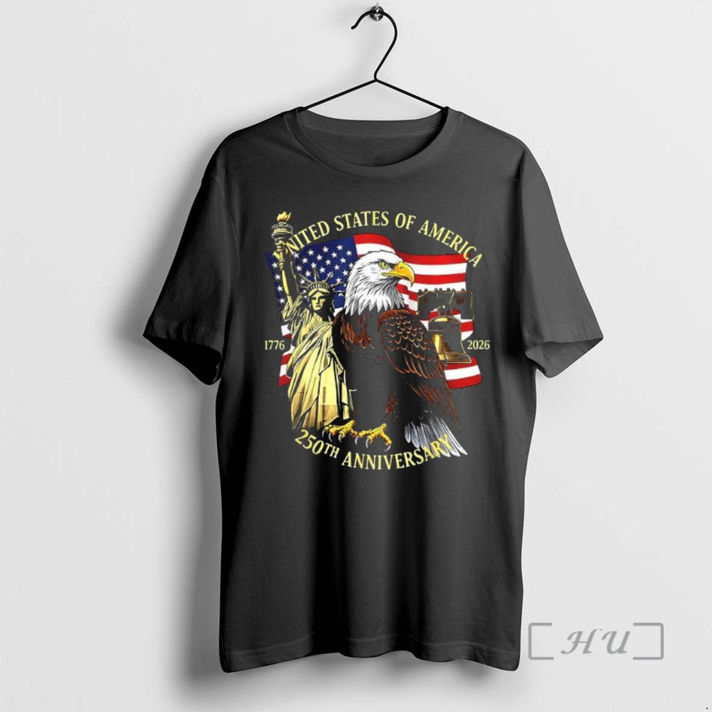 Officials United States Of America 250th Anniversary 1776 2026 Symbol Woman Premium T Shirts Sweater