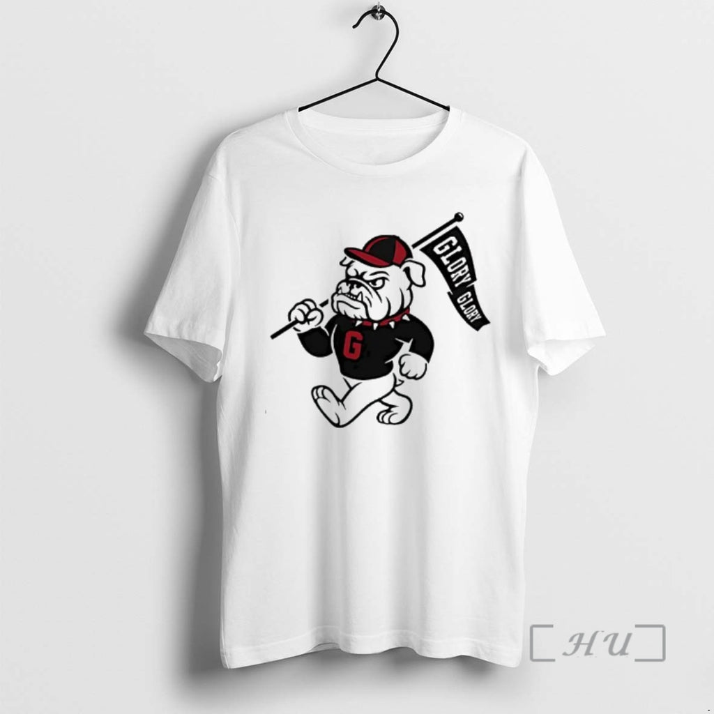 Officials University Of Georgia Bulldogs Hairy Dawg Mascot Glory Glory Flag Premium T Shirts Sweater